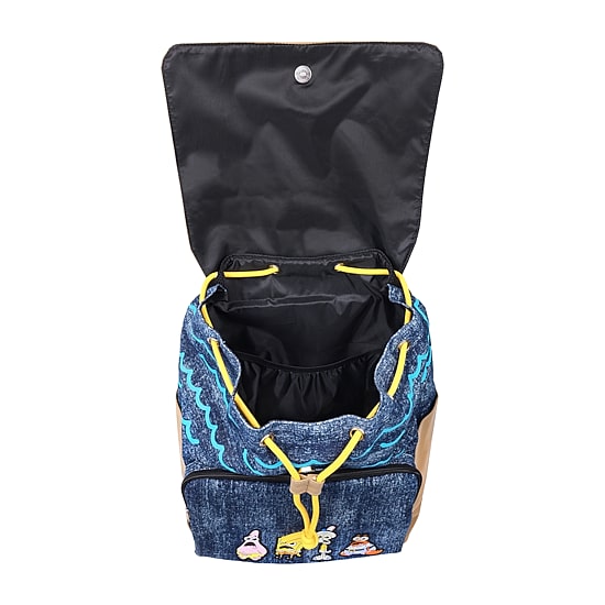 SpongeBob Denim & Nubuck Backpack with Embroidered Patch