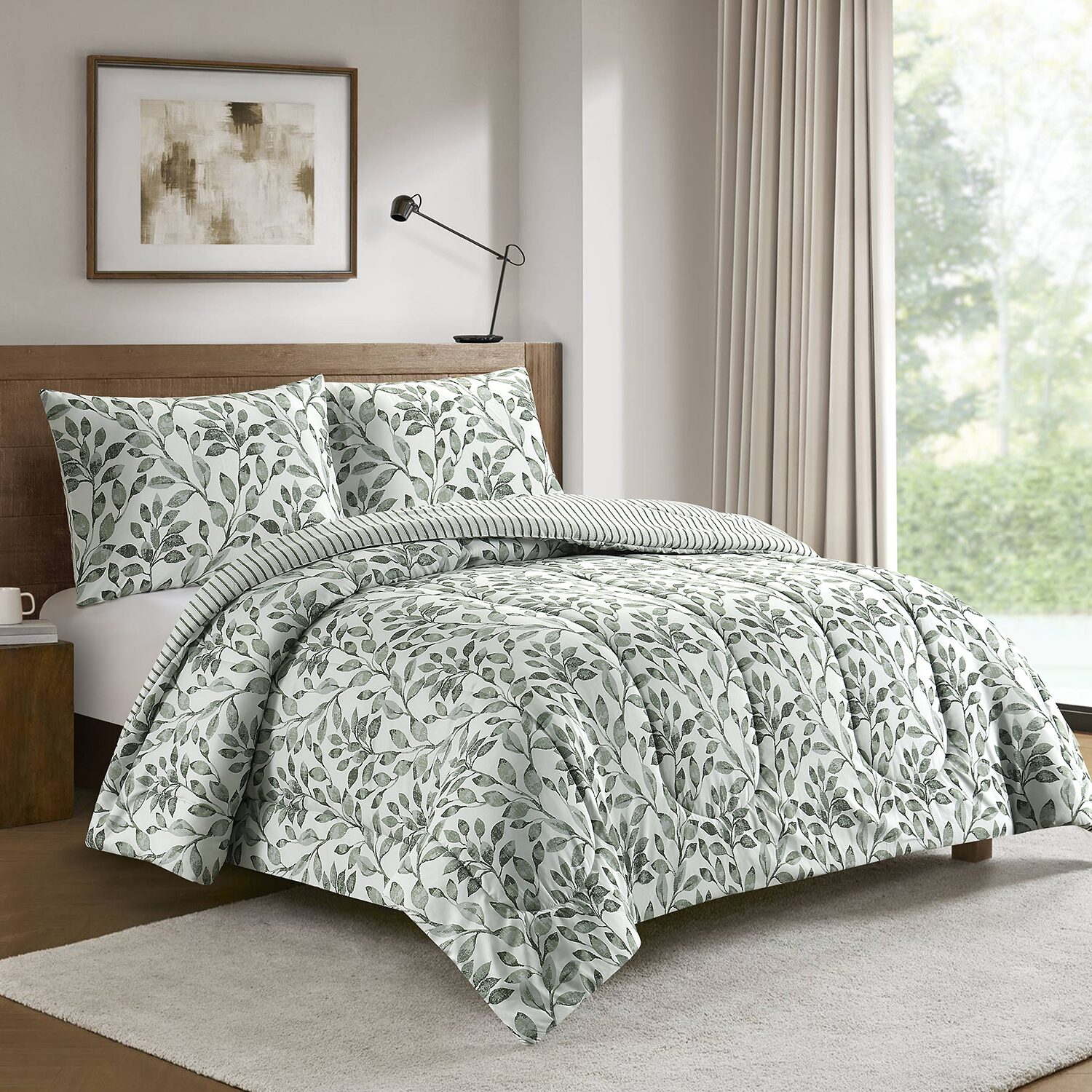 Hudson & Main Kipling Vine 3-pc. Easy Care Comforter Set