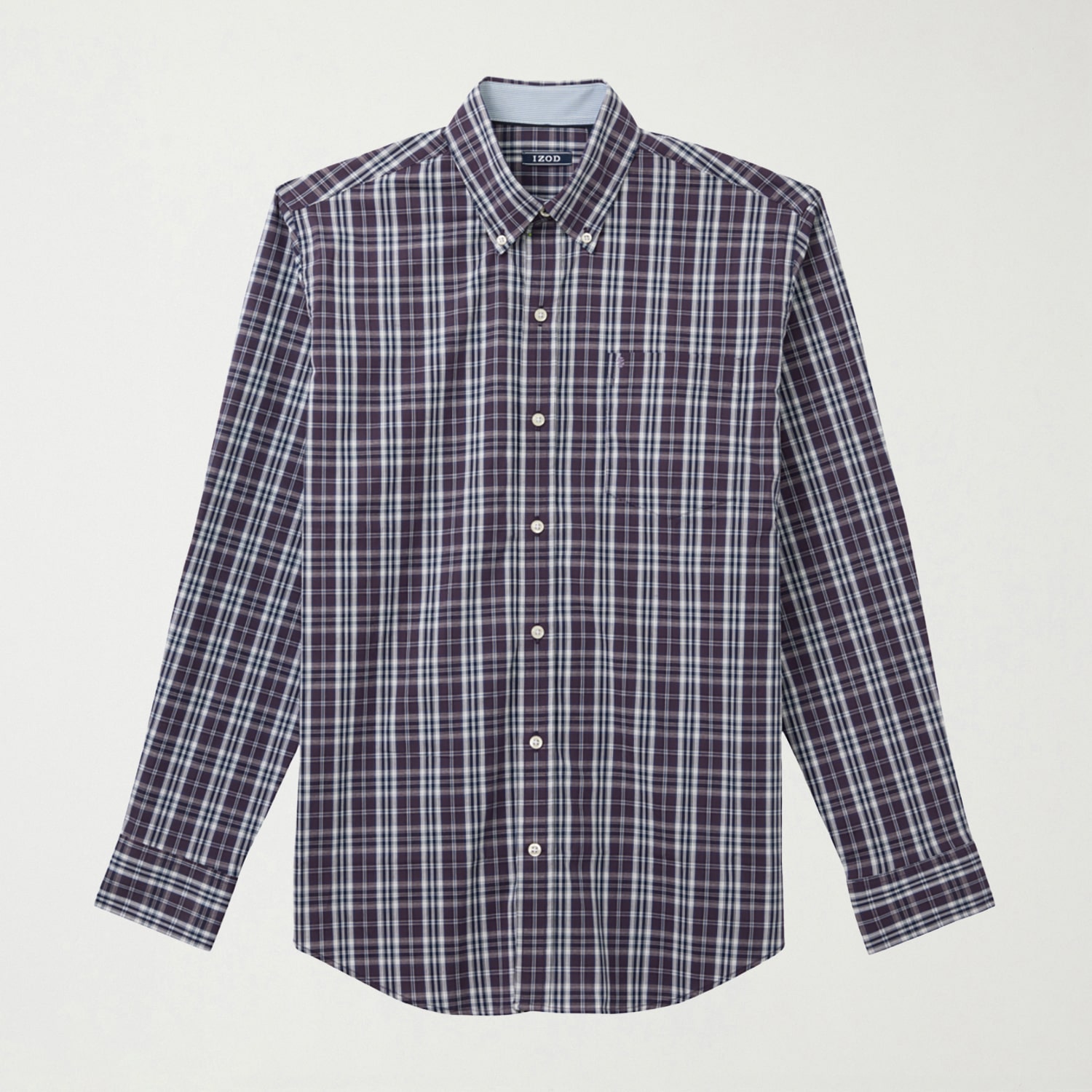 IZOD Mens Long Sleeve Regular Fit Big and Tall Button-Down Shirt