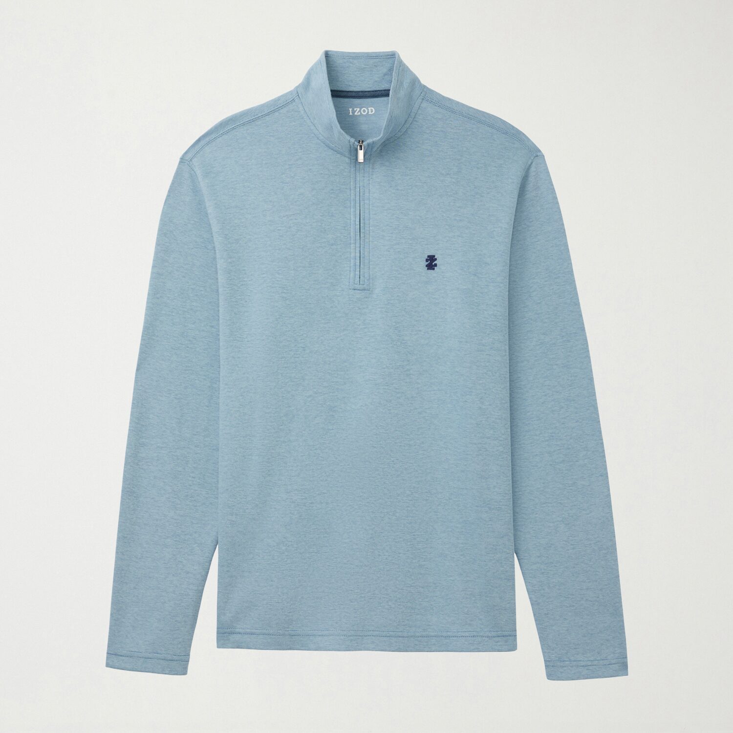 IZOD Feeder Stripe Mens Long Sleeve Quarter-Zip Pullover