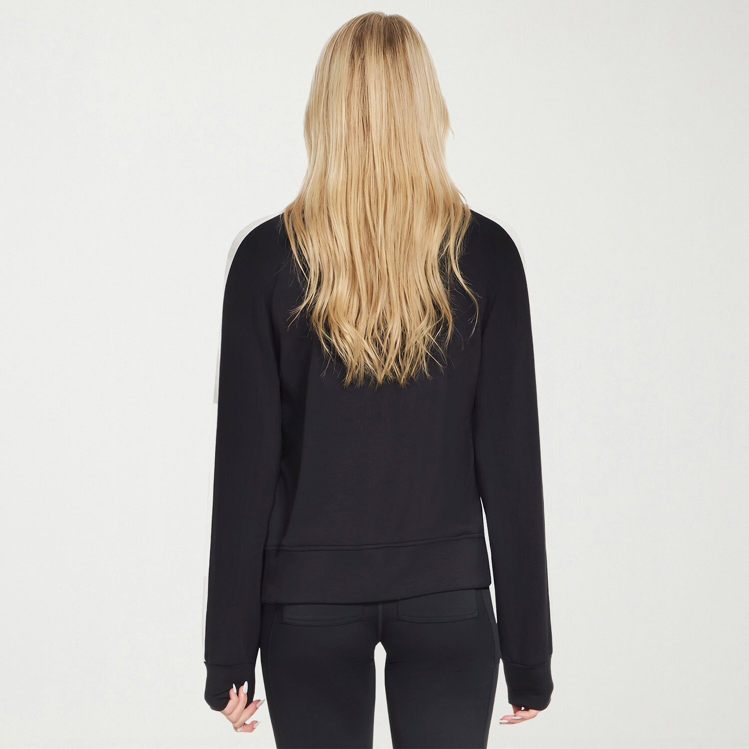 Skechers Womens Cozy Luxe Blocked Crewneck