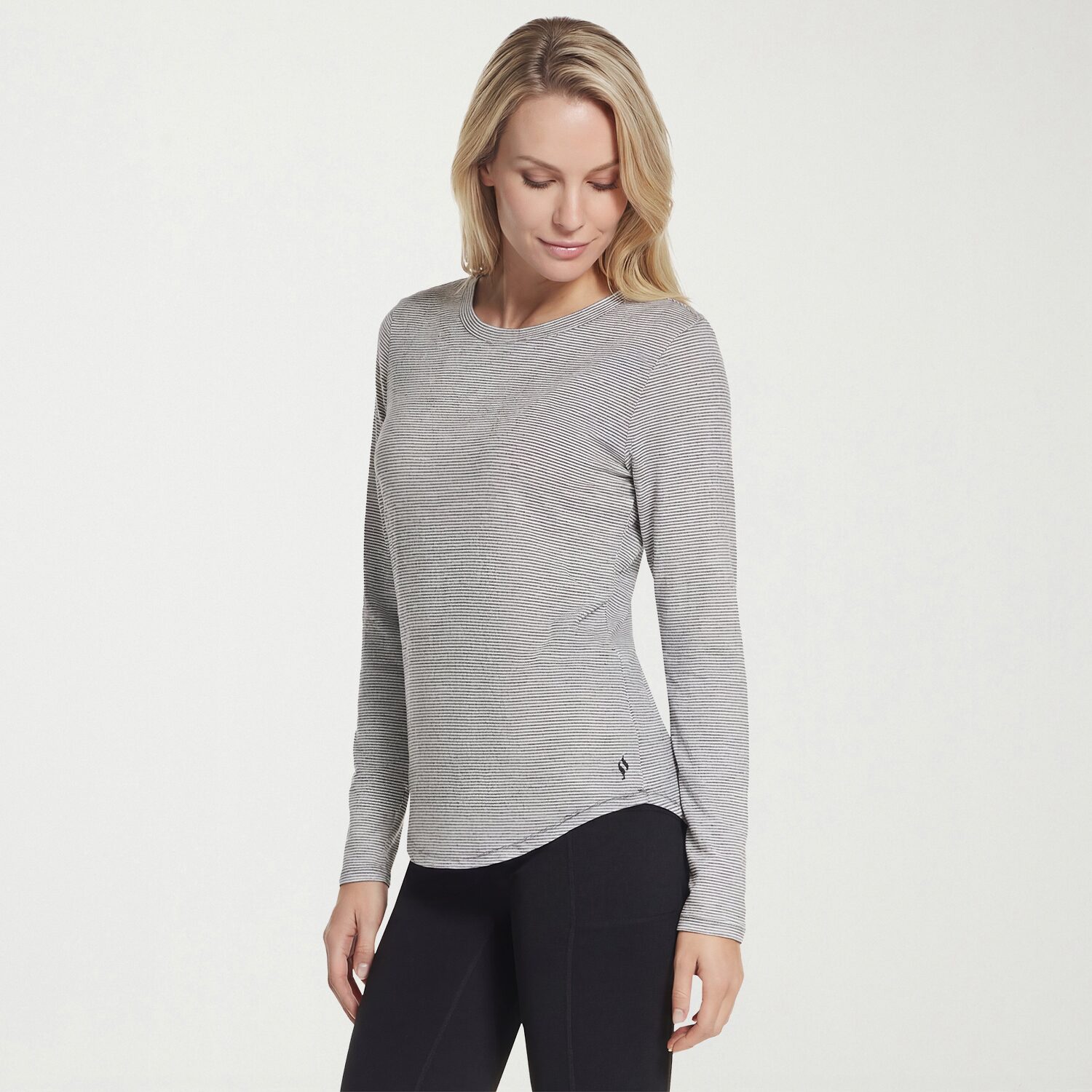 Skechers Womens Go Dri Swift Striped Long Sleeve Tunic