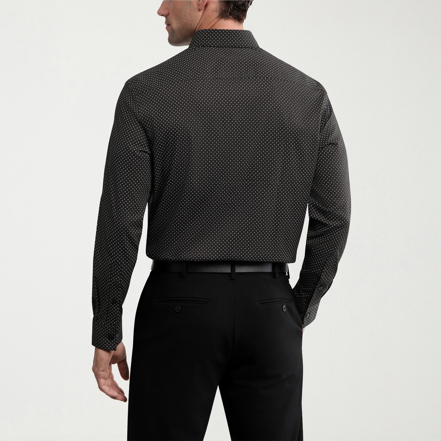 Van Heusen Ultra Flex Mens Regular Fit Wrinkle Free Long Sleeve Dress Shirt