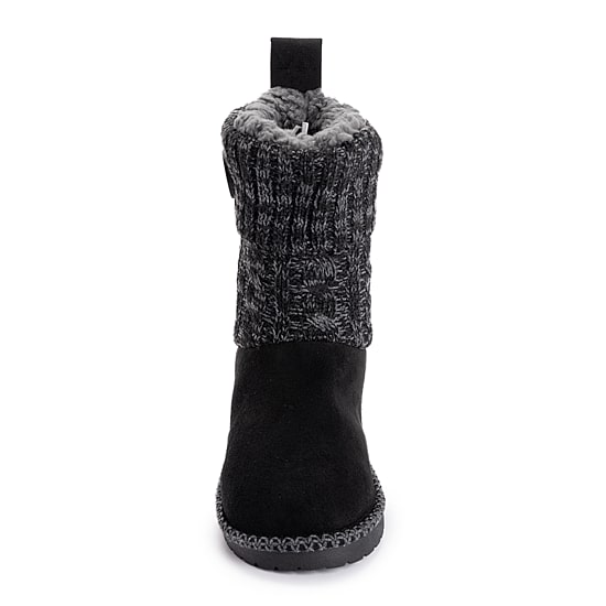 Muk Luks Womens Women'S Ml Footwear Water Resistant Slip Resistant Faux Fur Lined Flat Heel Winter Boots