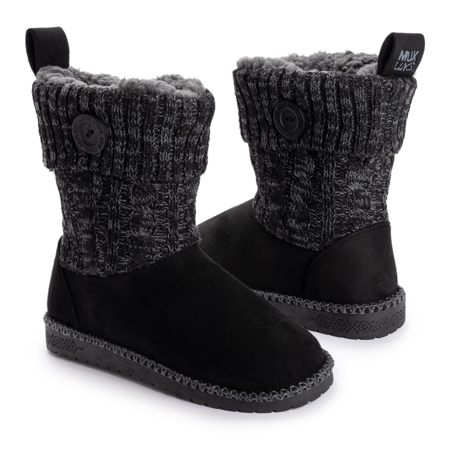 Muk Luks Womens Women'S Ml Footwear Water Resistant Slip Faux Fur Lined Flat Heel Winter Boots