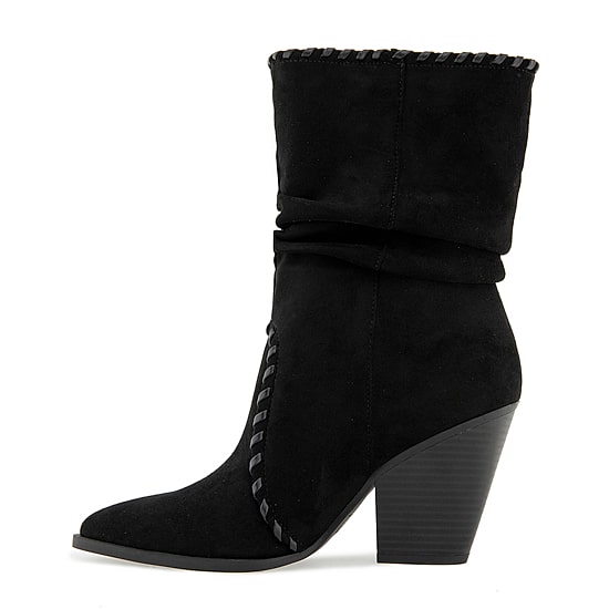 ESPRIT Womens Windy Stacked Heel Slouch Boots