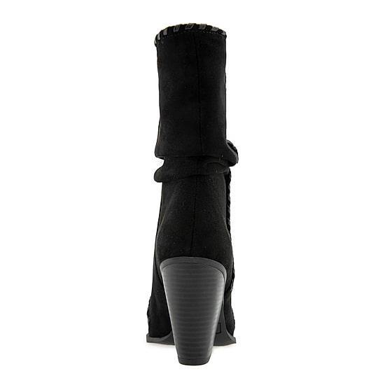 ESPRIT Womens Windy Stacked Heel Slouch Boots