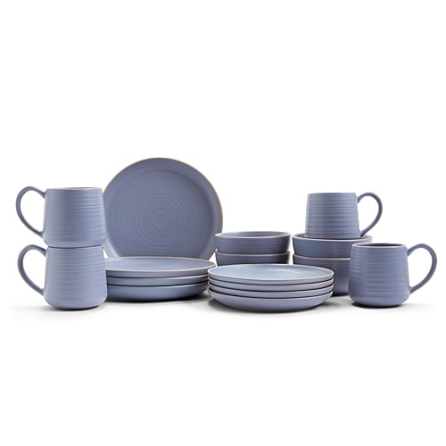 Linden Street Harper 16-pc. Stoneware Dinnerware Set In Blue