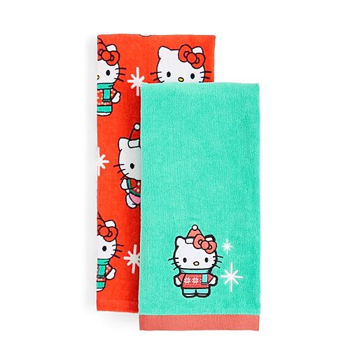 Hello Kitty Hand Towel In Green