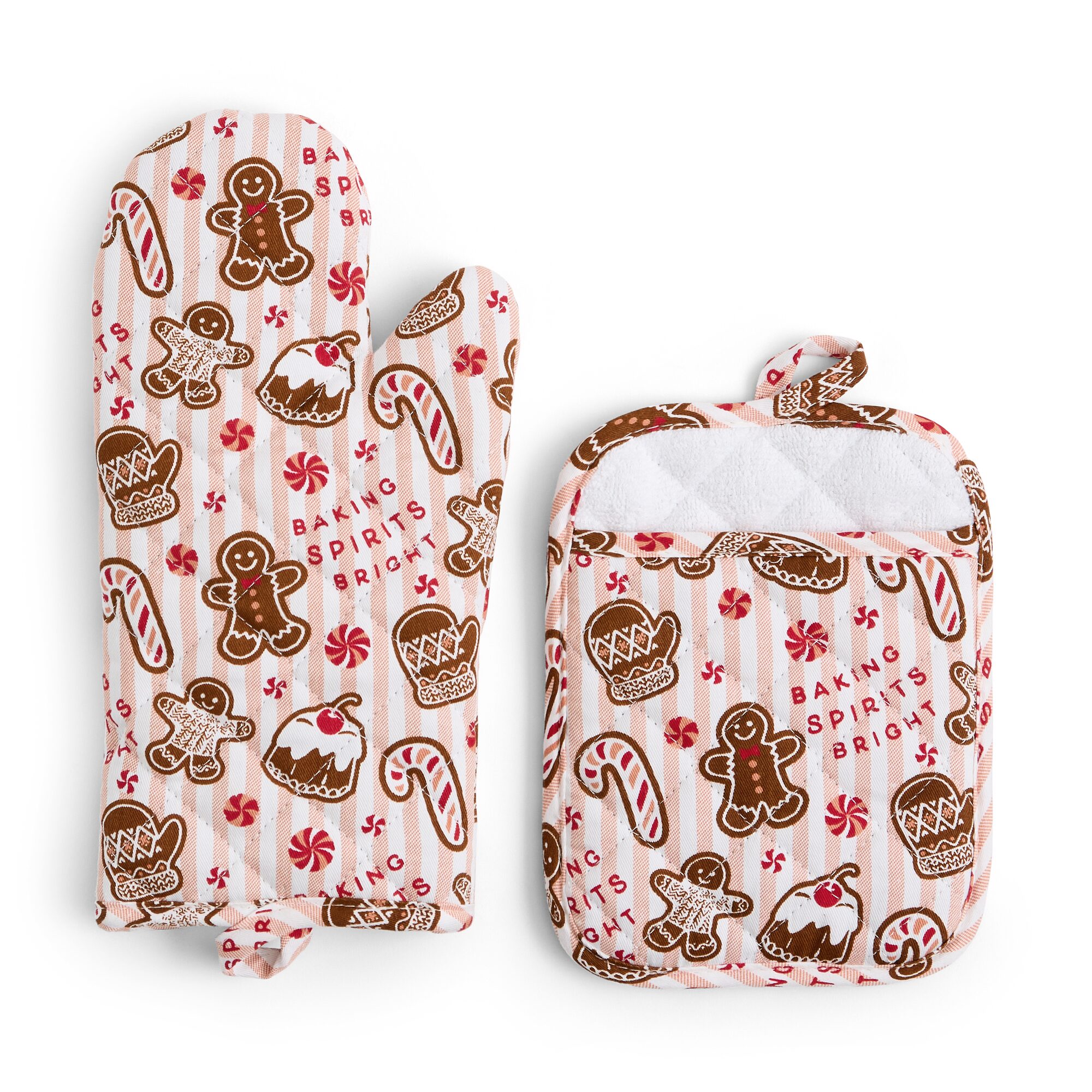 North Pole Trading Co. Holiday Gingerbread 6-pc. Kitchen Towel Set