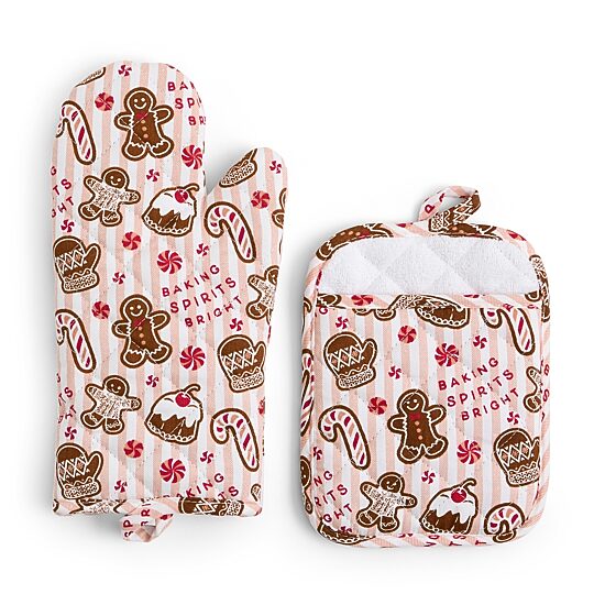 North Pole Trading Co. Holiday Gingerbread 6-pc. Kitchen Towel Set