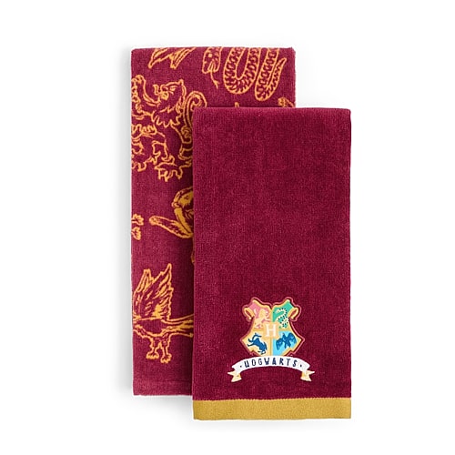 Harry Potter Christmas 2-pc. Hand Towel In Red