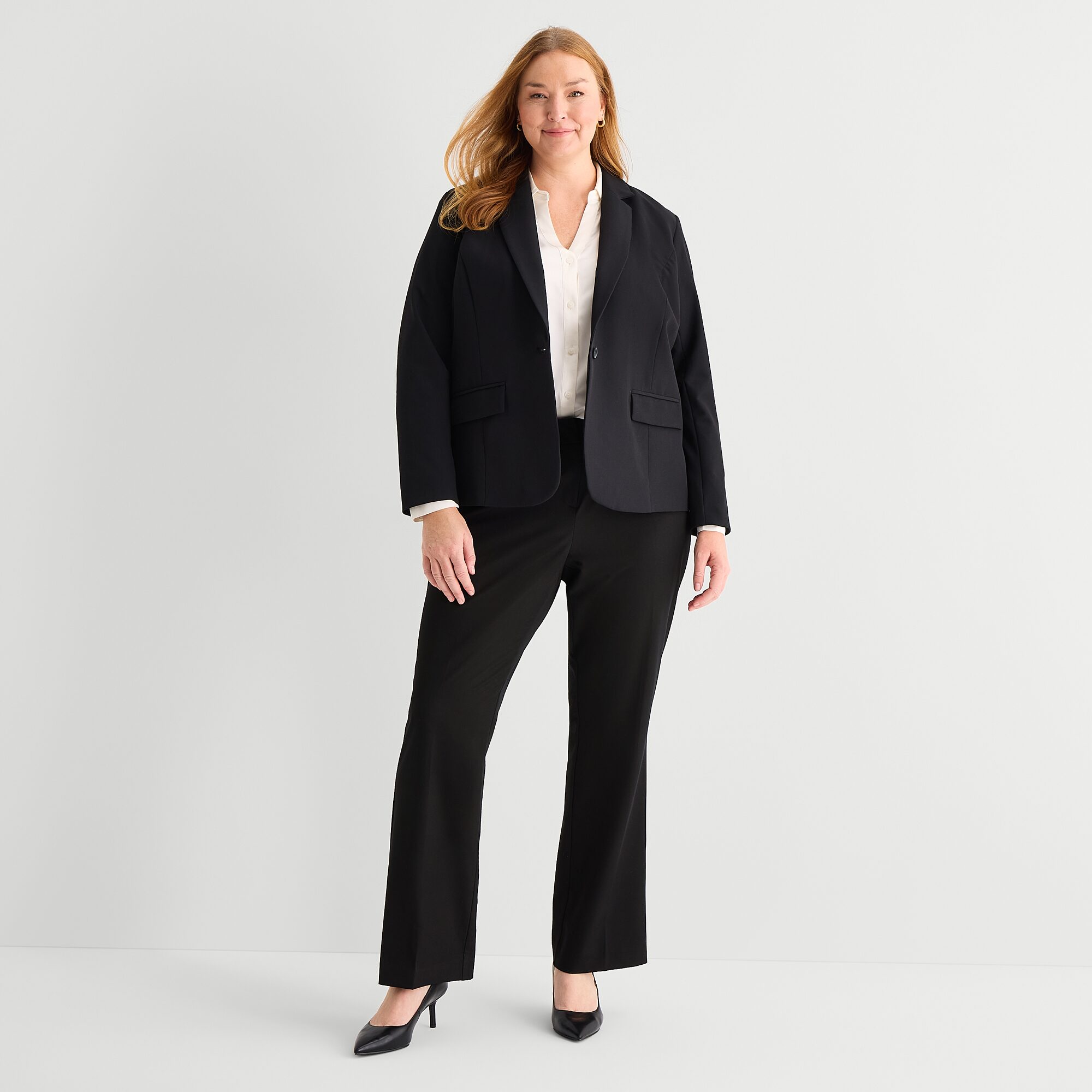 Liz Claiborne Kate Womens Plus Regular Fit Blazer