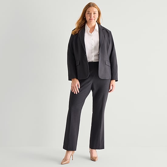 Liz Claiborne Kate Womens Plus Regular Fit Blazer
