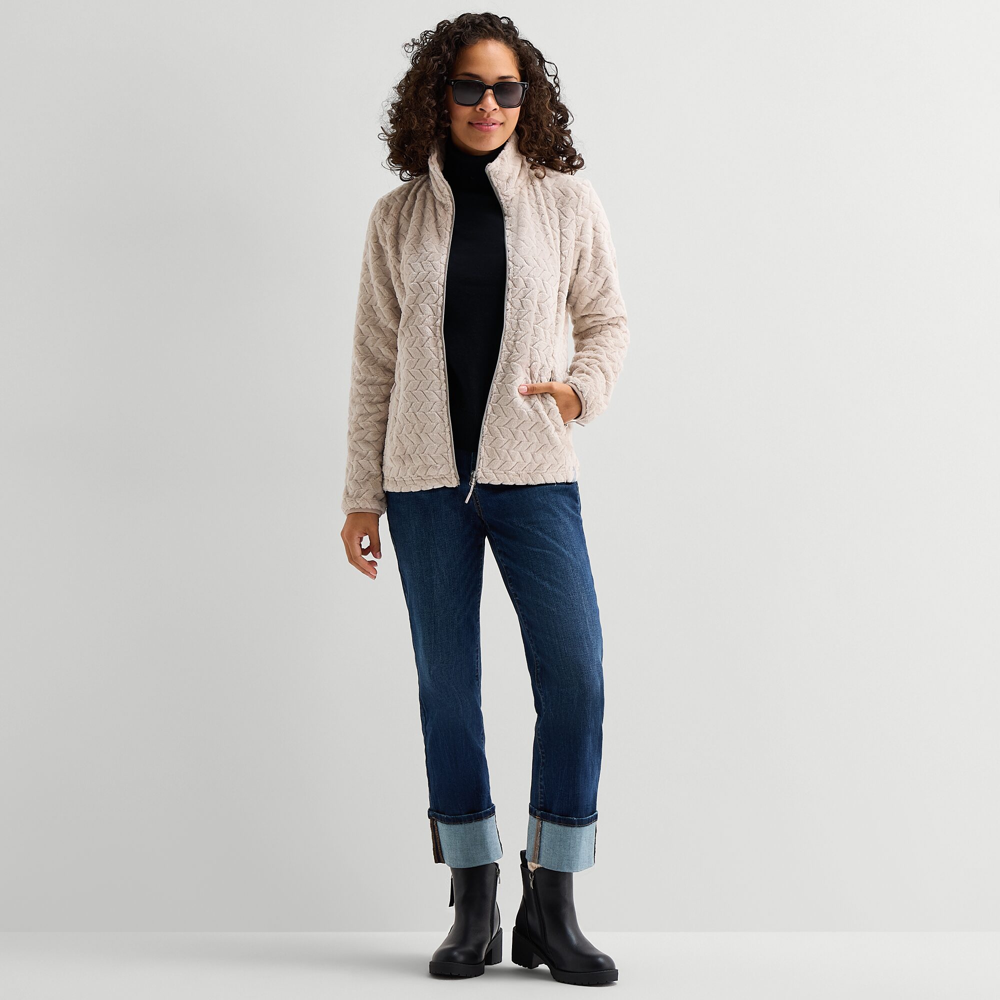 Free Country Womens Fleece Lightweight Jacket
