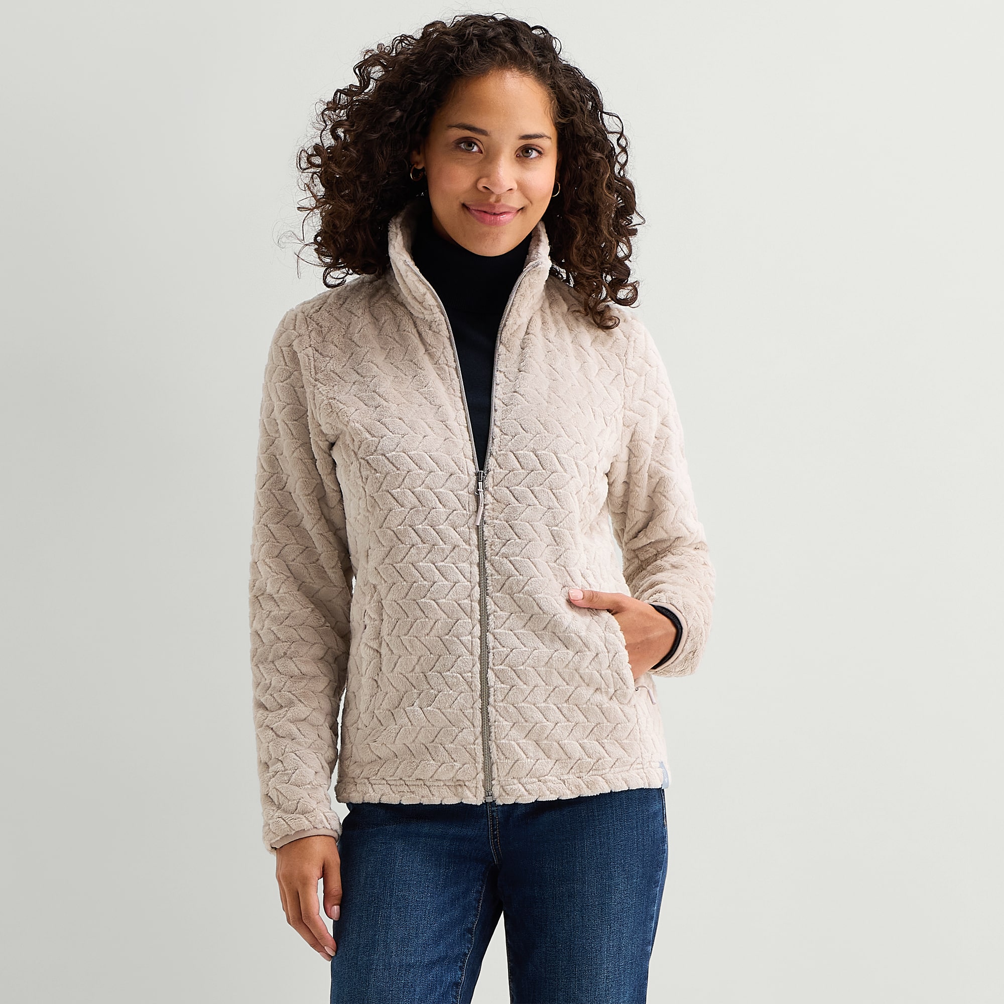 Free Country Womens Fleece Lightweight Jacket