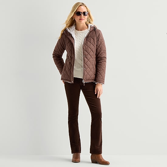 Free Country Womens Reversible Midweight Quilted Jacket