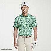 IZOD Swingflex Elite Fashion Print Mens Classic Fit Short Sleeve Polo Shirt