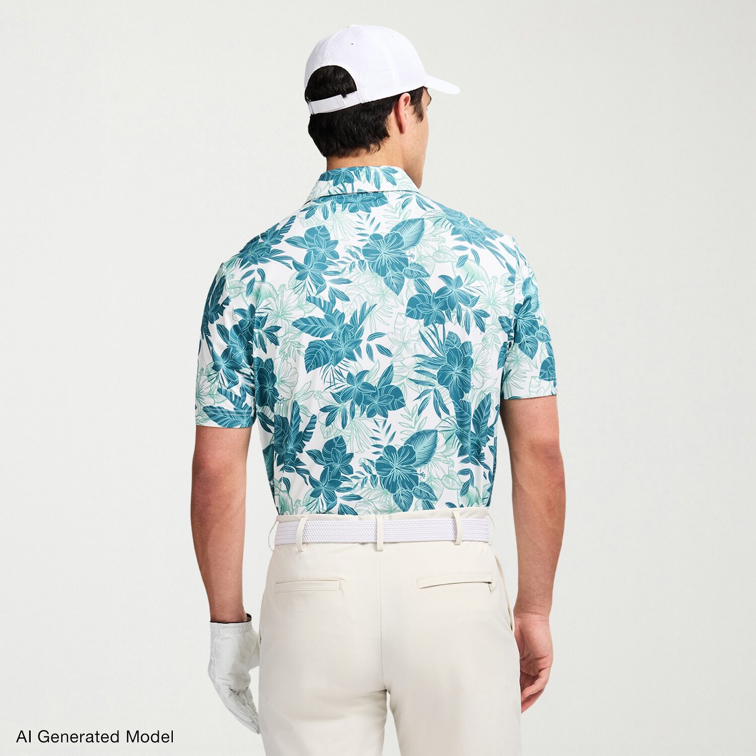 IZOD Swingflex Elite Fashion Print Mens Classic Fit Short Sleeve Polo Shirt