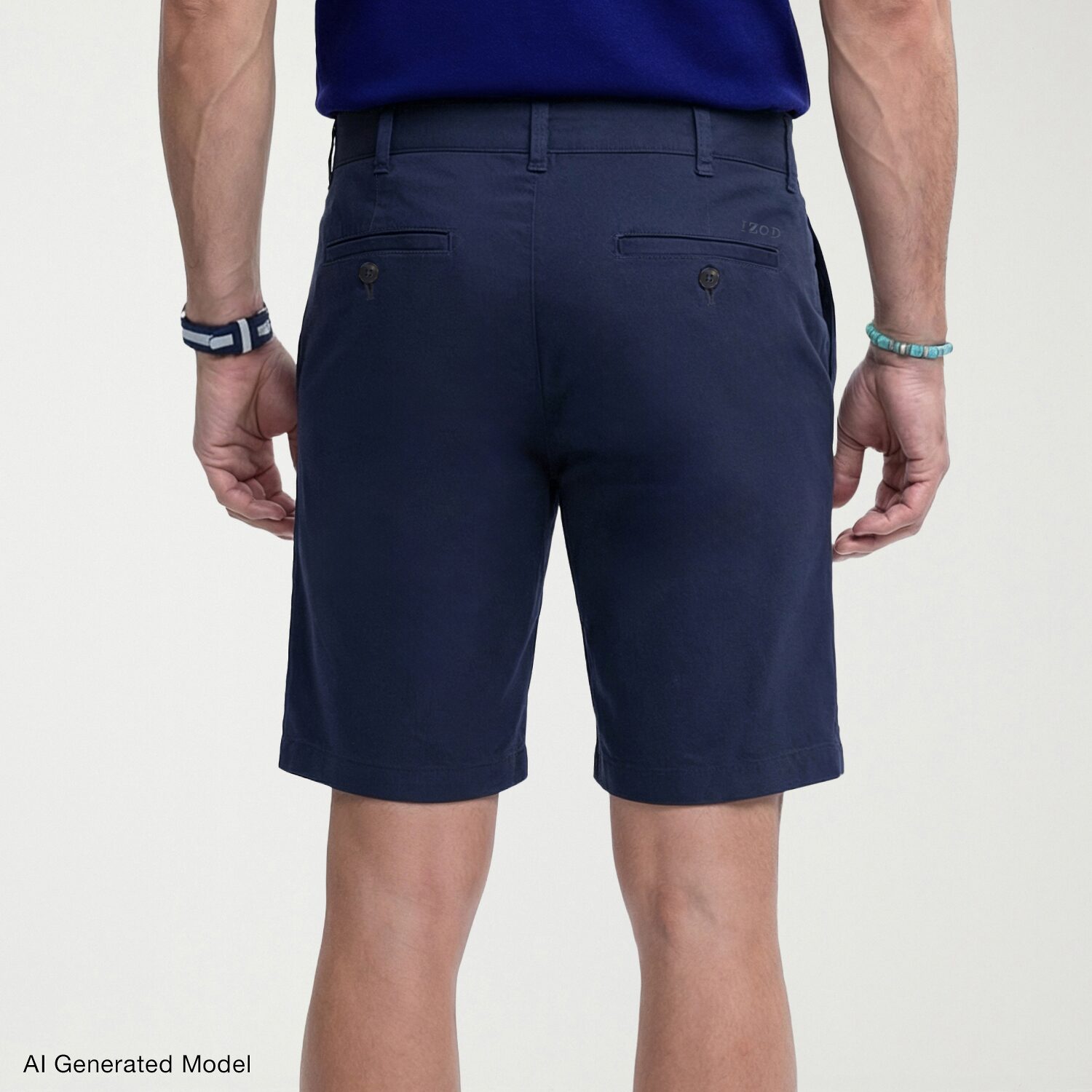 IZOD Saltwater Mens 7" Stretch Fabric Chino Short