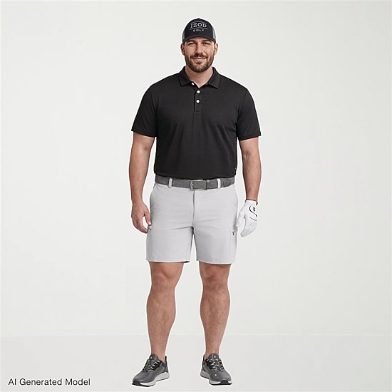 IZOD Performance Mesh Big and Tall Mens Regular Fit Short Sleeve Polo Shirt