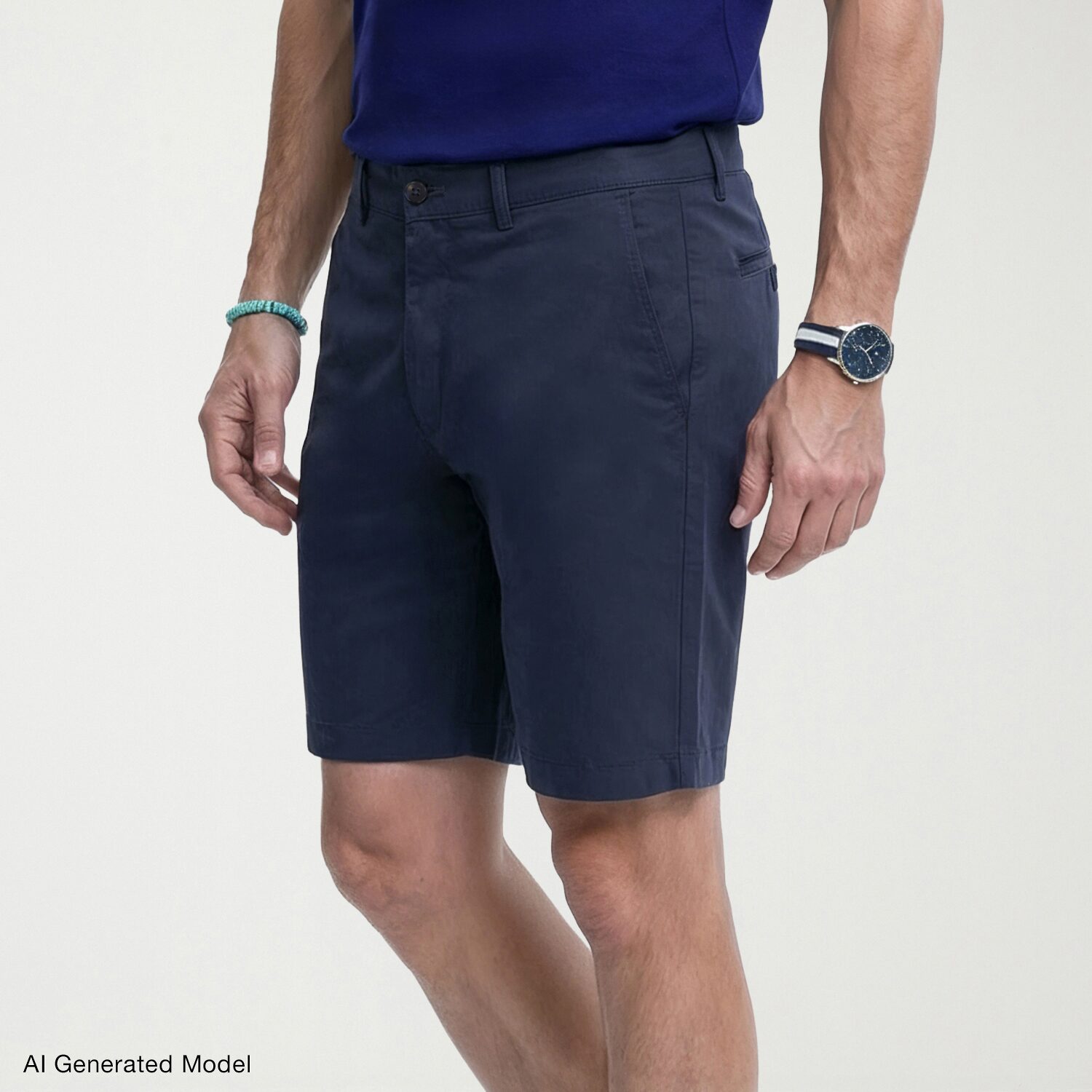 IZOD Saltwater Mens 7" Stretch Fabric Chino Short