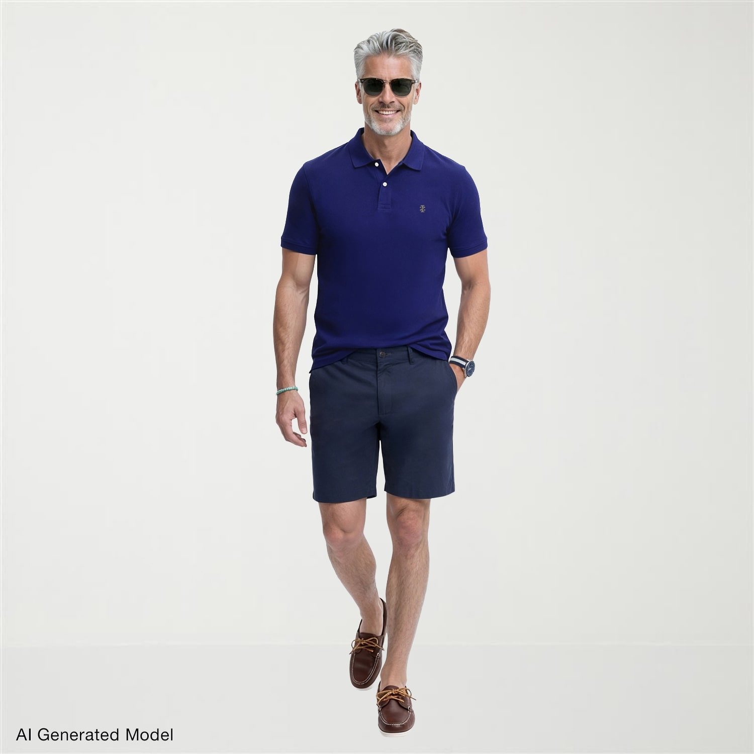 IZOD Saltwater Mens 7" Stretch Fabric Chino Short