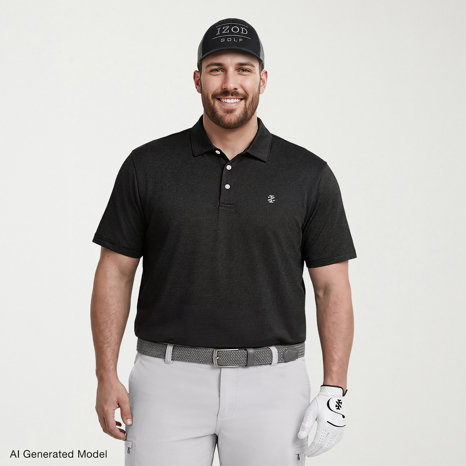IZOD Performance Mesh Big and Tall Mens Regular Fit Short Sleeve Polo Shirt