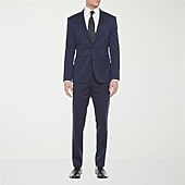 J. Ferrar Ultra Comfort Mens Stretch Fabric Slim Fit Flat Front Suit Pant