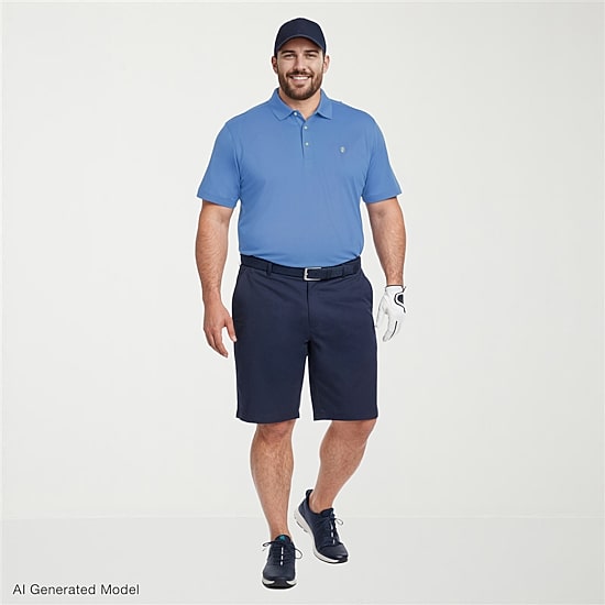 IZOD Performance Mesh Big and Tall Mens Regular Fit Short Sleeve Polo Shirt