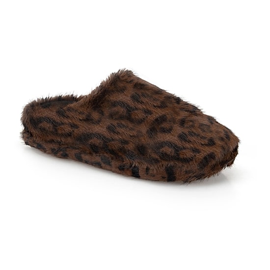 JS Jessica Simpson Faux Fur Womens Clog Slippers
