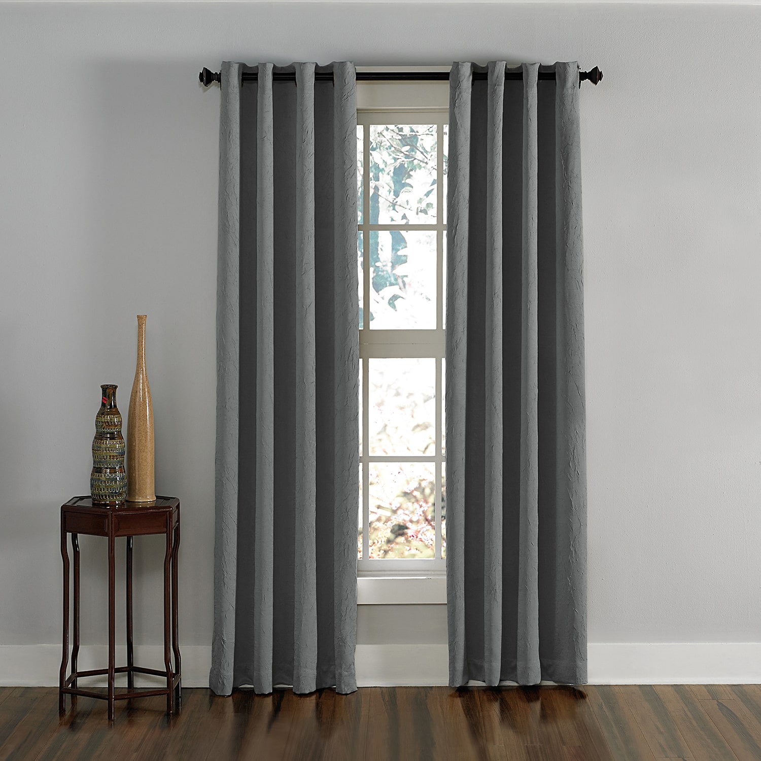 CHF Lenox Grommet Top Light-Filtering Single Curtain Panel