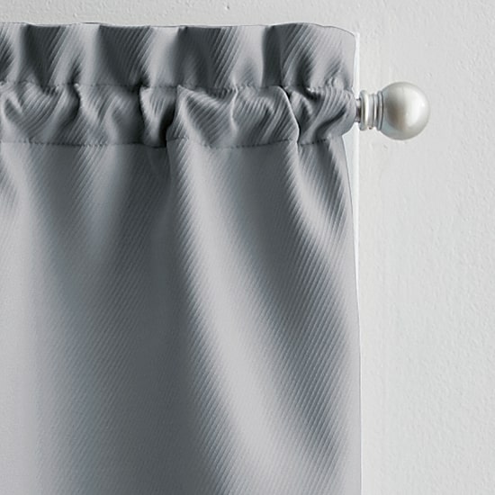 CHF Solid Twill 3-pc. Rod Pocket Window Tier