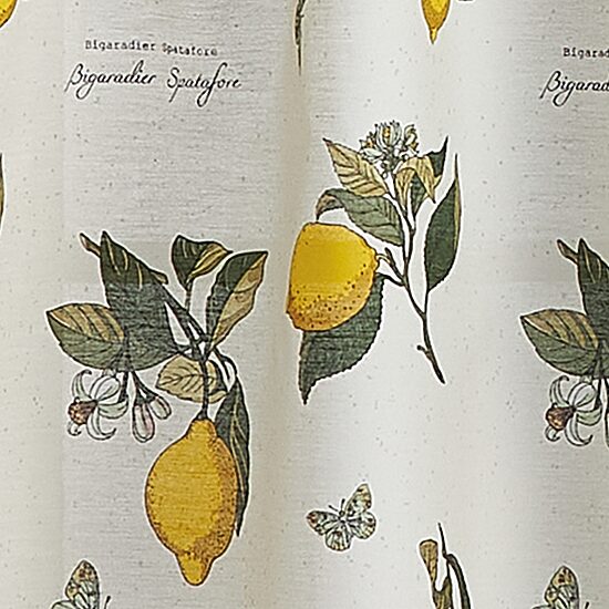 CHF Vintage Lemon 3-pc. Rod Pocket Window Tier