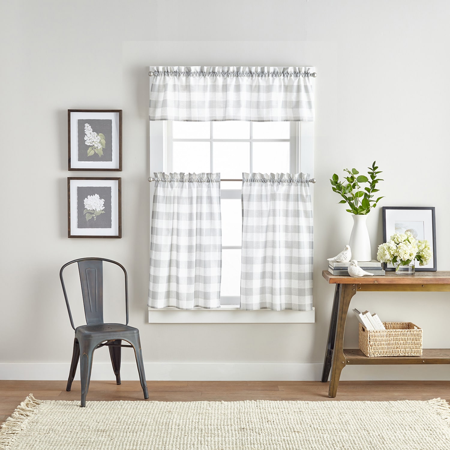 CHF Buffalo Check 3-pc. Rod Pocket Window Tier