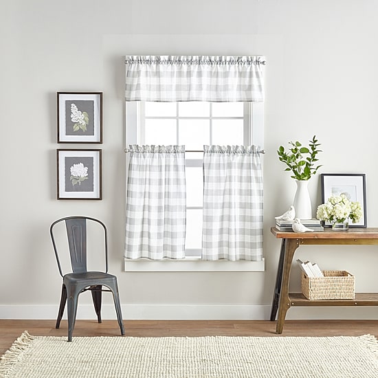 CHF Buffalo Check 3-pc. Rod Pocket Window Tier