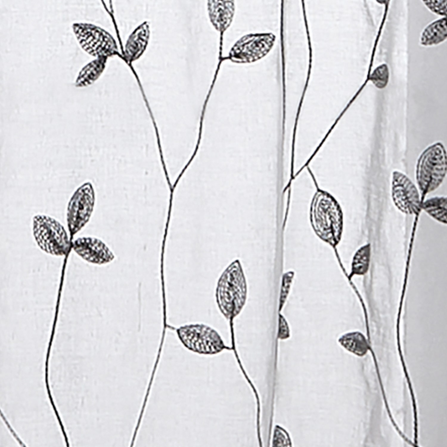 CHF Botanical Embroidery Rod Pocket Tailored Valance