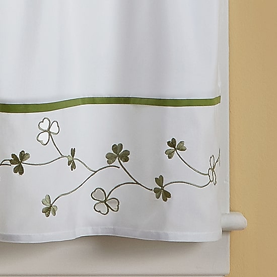 CHF Clover 2-pc. Rod Pocket Window Tier