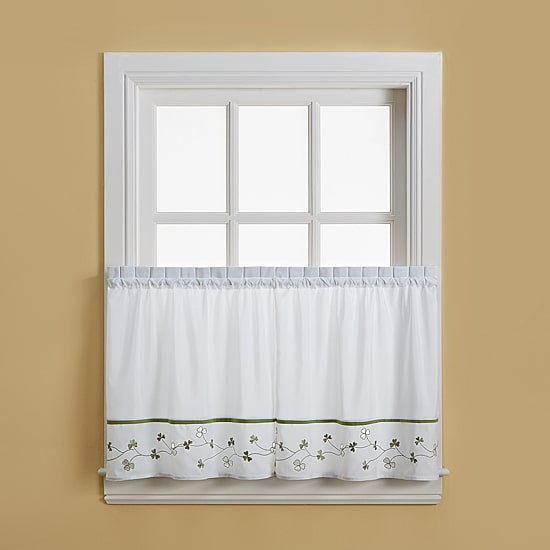 CHF Clover 2-pc. Rod Pocket Window Tier