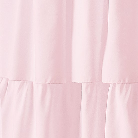 CHF Flounced Rod Pocket Light-Filtering Single Curtain Panel