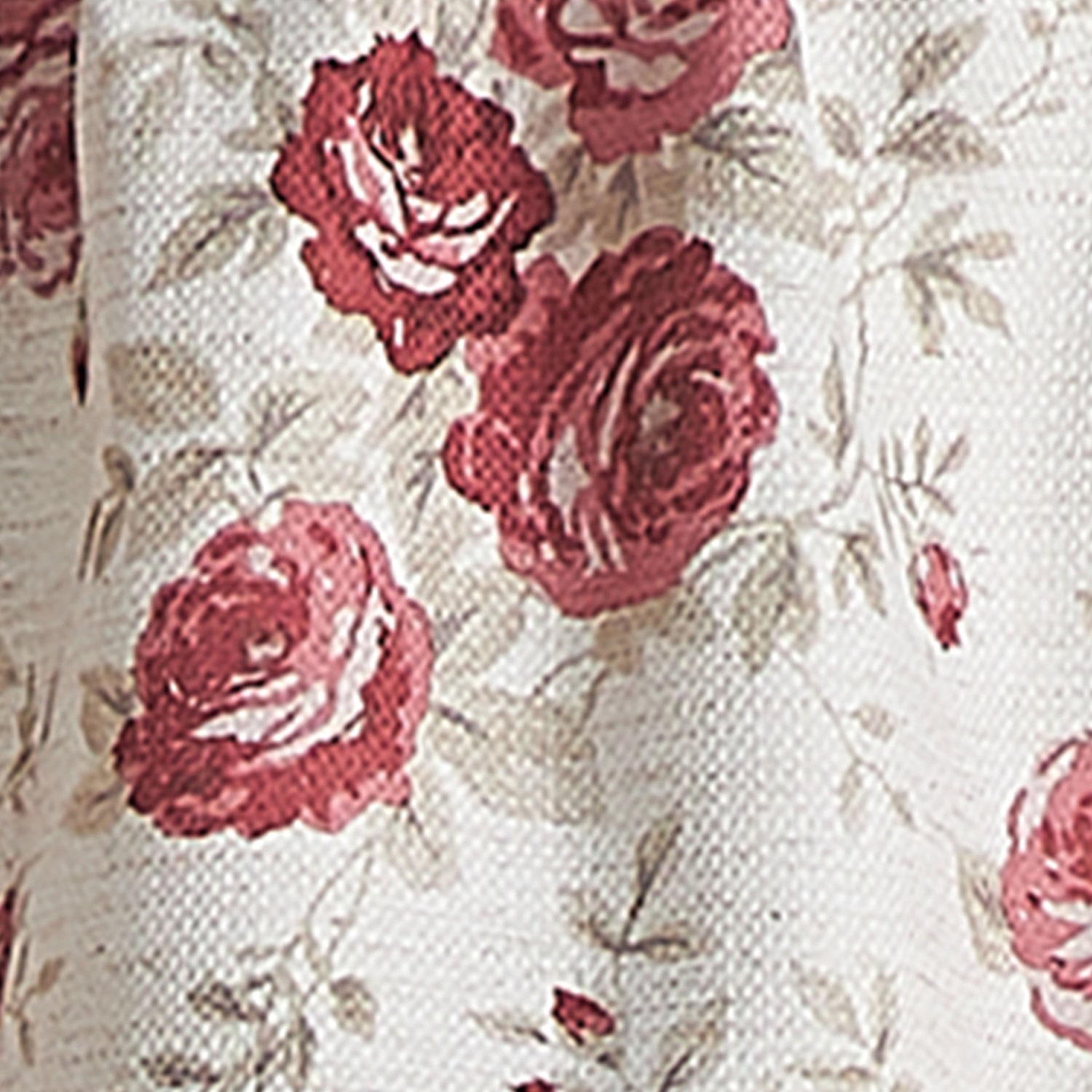 CHF Antique Rose Rod Pocket Tailored Valance