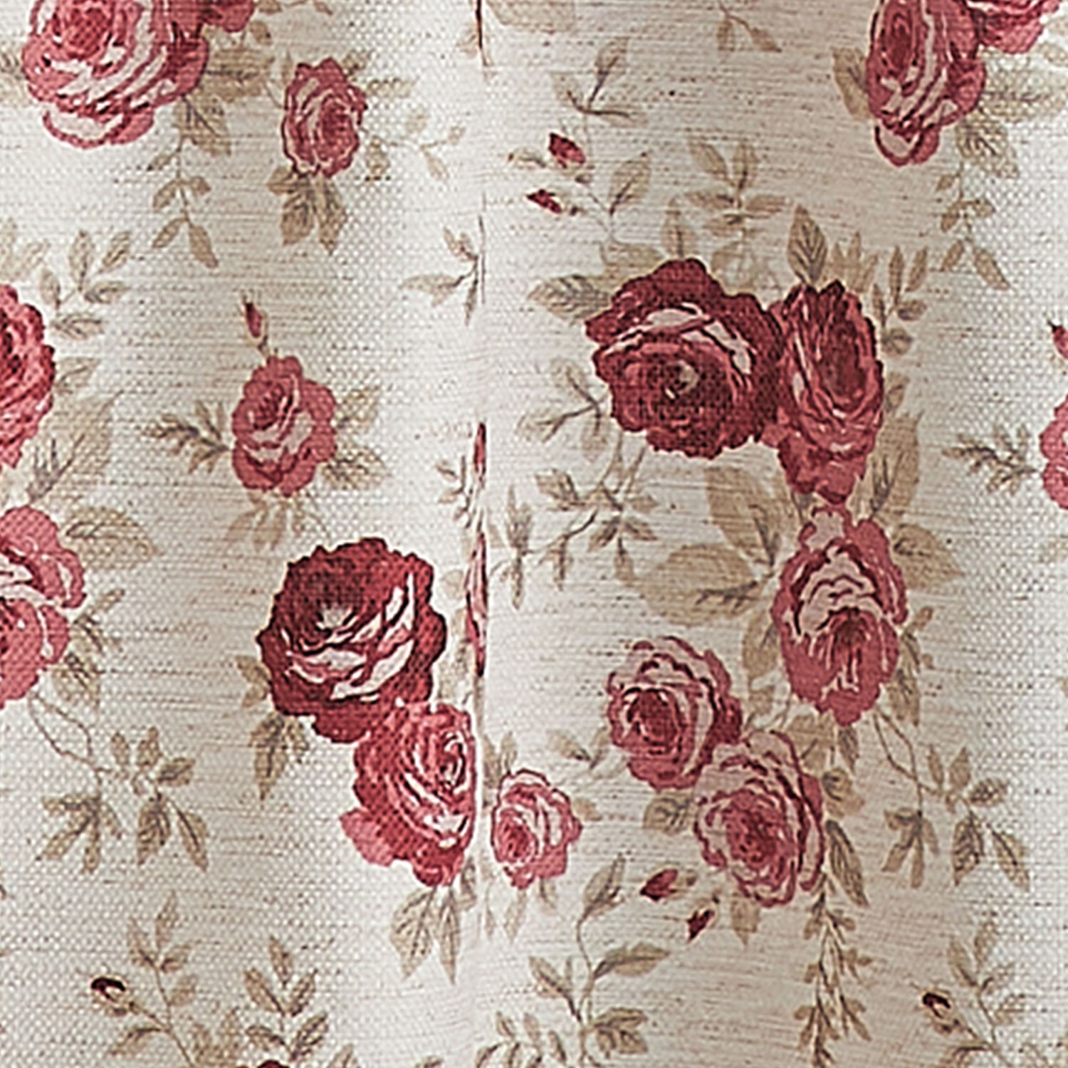 CHF Antique Rose 2-pc. Rod Pocket Window Tier