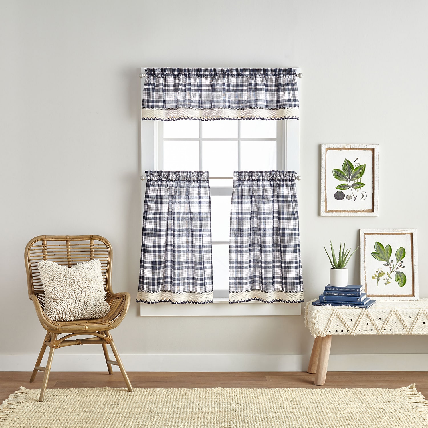 CHF Seaton 2-pc. Rod Pocket Window Tier