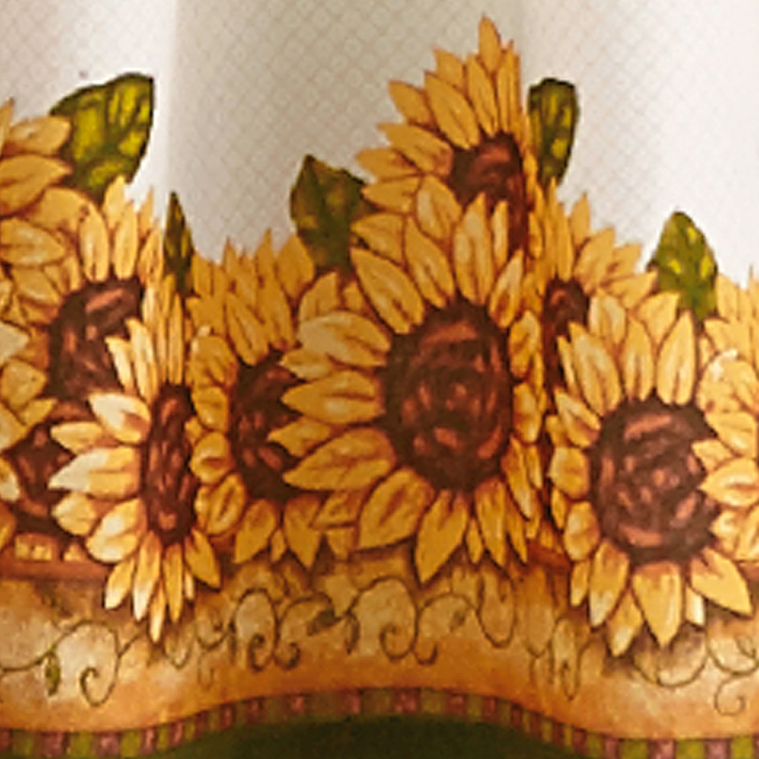 CHF Sunflower Garden 3-pc. Rod Pocket Window Tier
