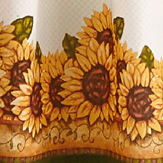 CHF Sunflower Garden 3-pc. Rod Pocket Window Tier