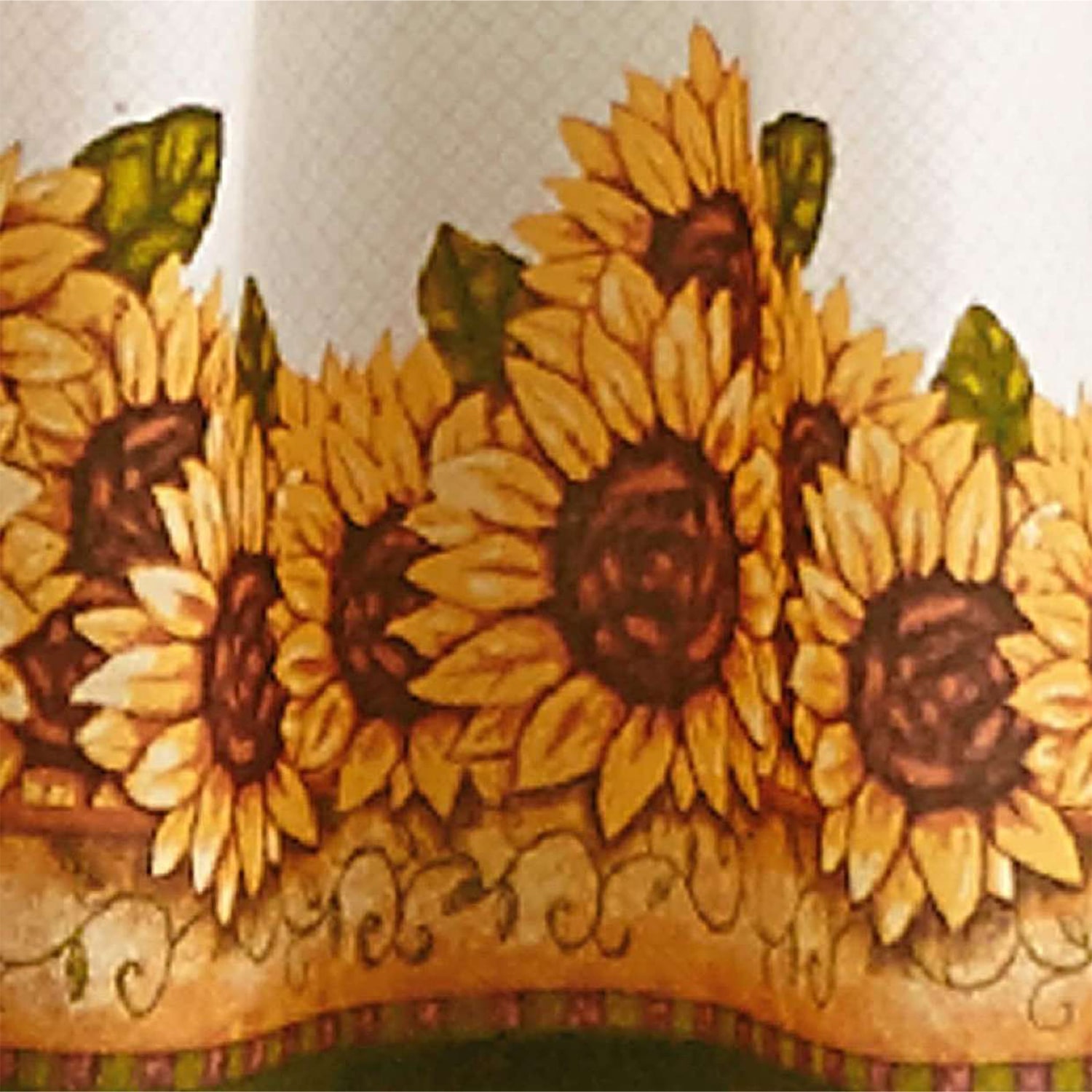 CHF Sunflower Garden 3-pc. Rod Pocket Window Tier