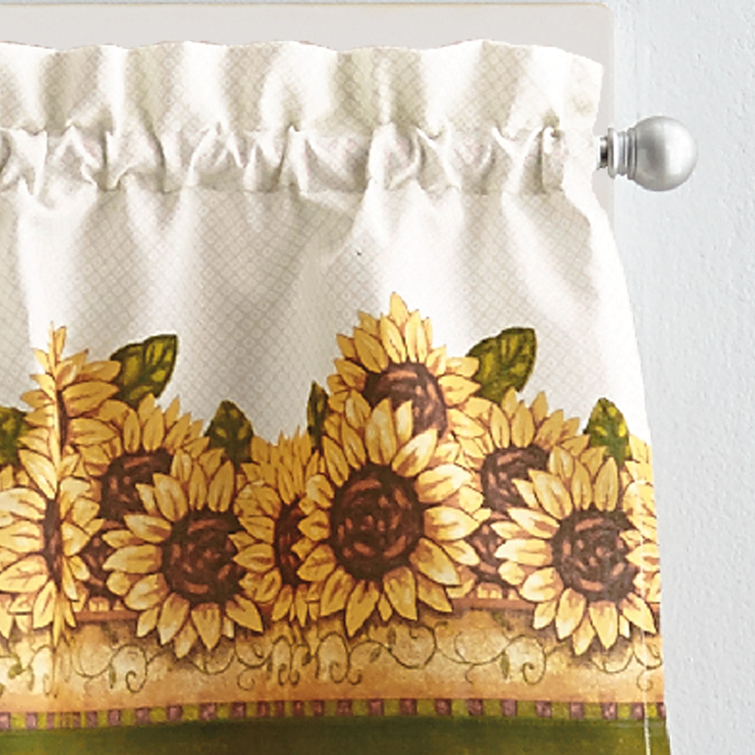 CHF Sunflower Garden 3-pc. Rod Pocket Window Tier