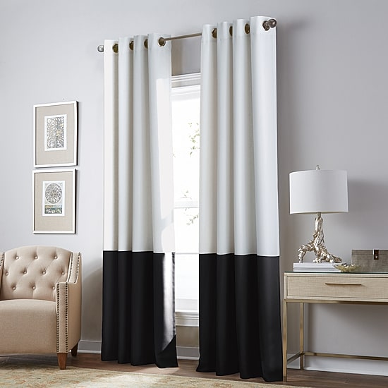 CHF Kendall Grommet Top Light-Filtering Single Curtain Panel