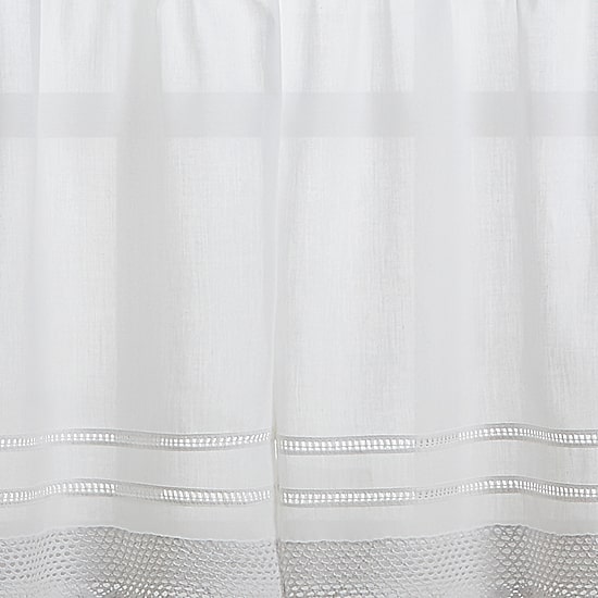 CHF Crochet 2-pc. Rod Pocket Window Tier