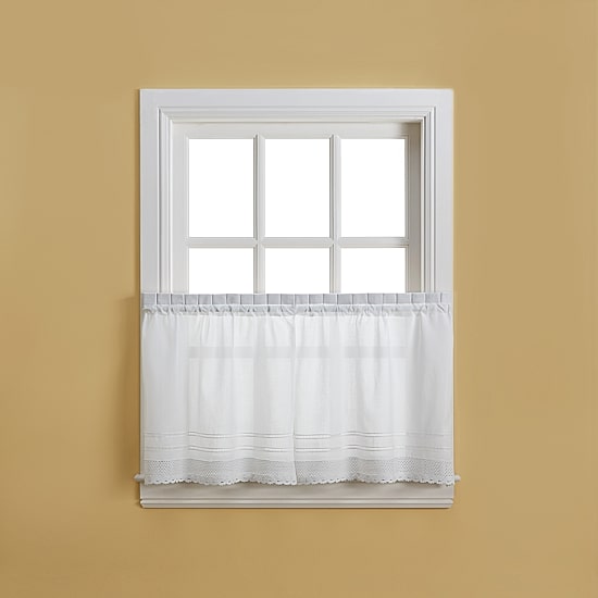 CHF Crochet 2-pc. Rod Pocket Window Tier